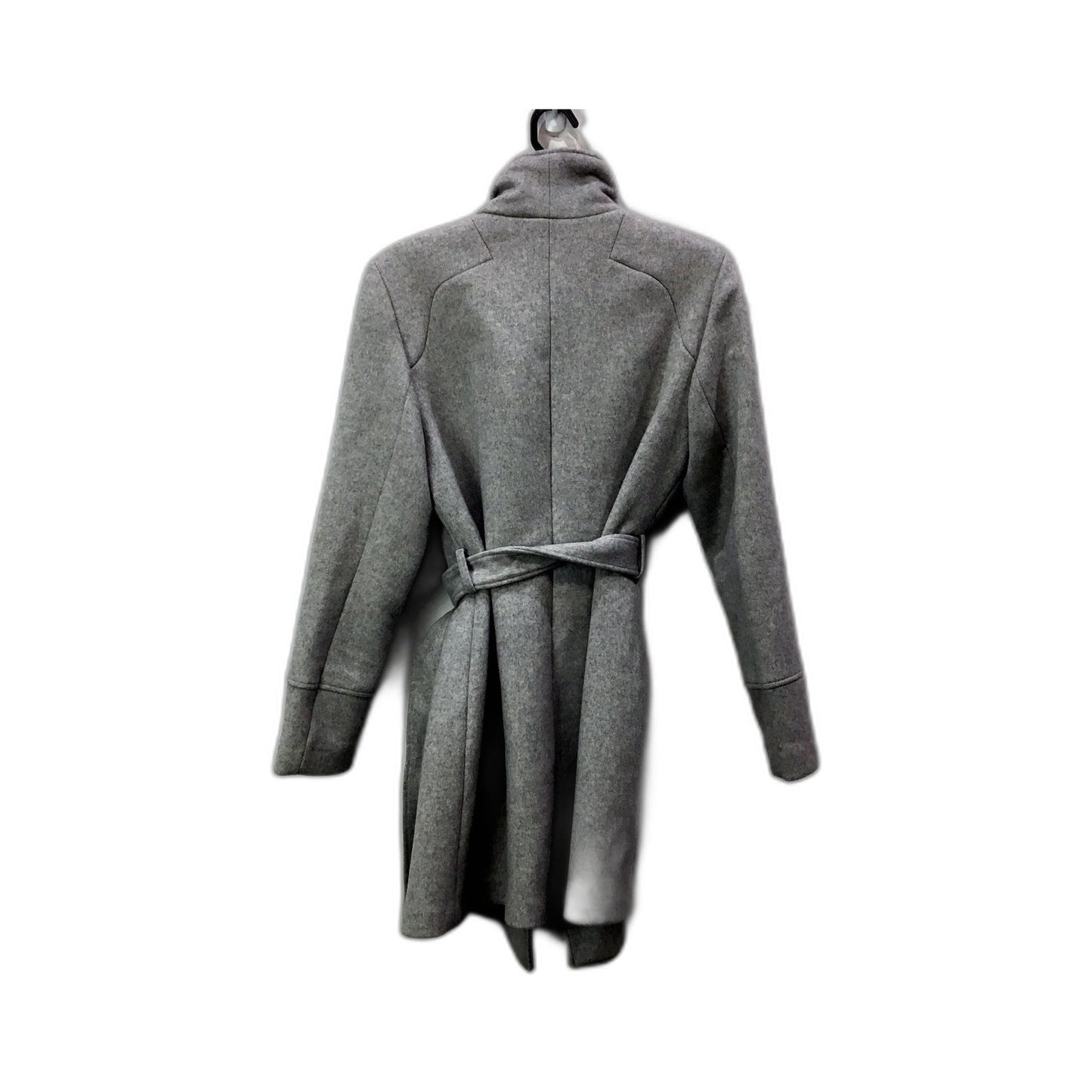 Forever New Womens Gray Wool Blend Coat Warm Comfortable Outerwear Size Small