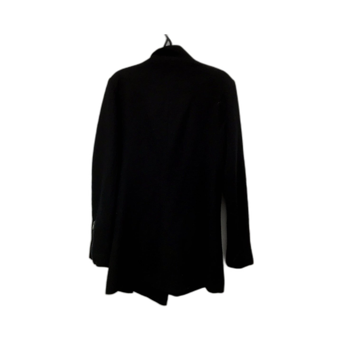 Marcs Womens Wool Coat Black Wool Moto Coat Jacket for Plus Size 14 Fashion