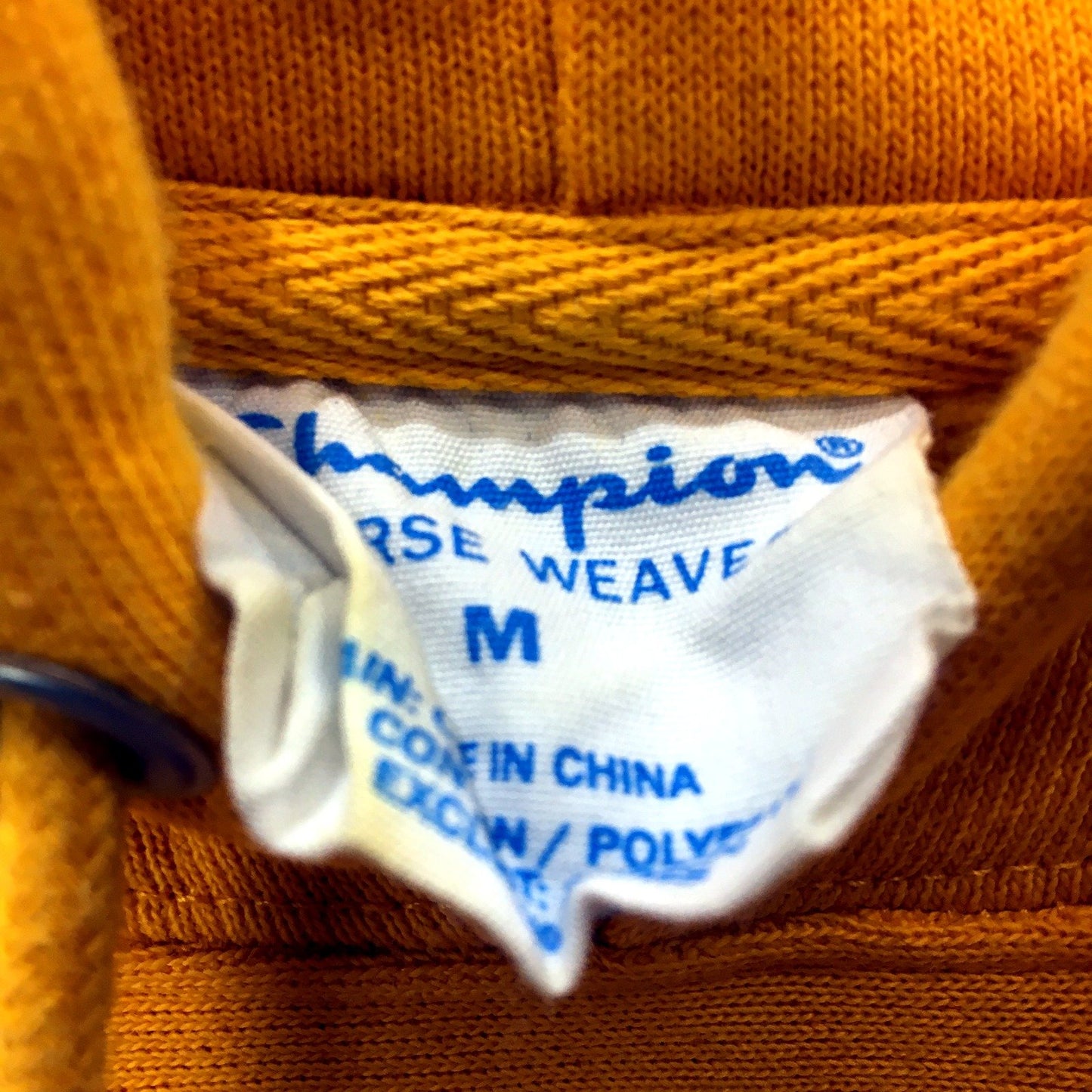 Champion Mens Pullover Sweatshirt in Gold for Medium Size