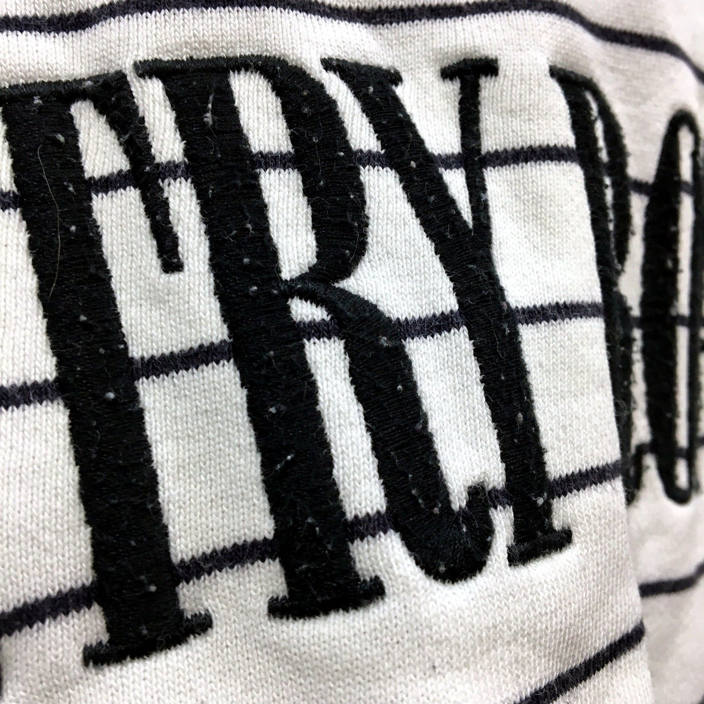 Country Road Womens Striped Pullover Sweatshirt Comfortable Cotton White and