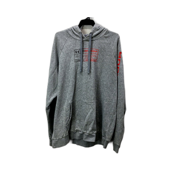 Under Armour Mens Pullover Sweatshirt Hooded Comfortable Casual Gray Size XL