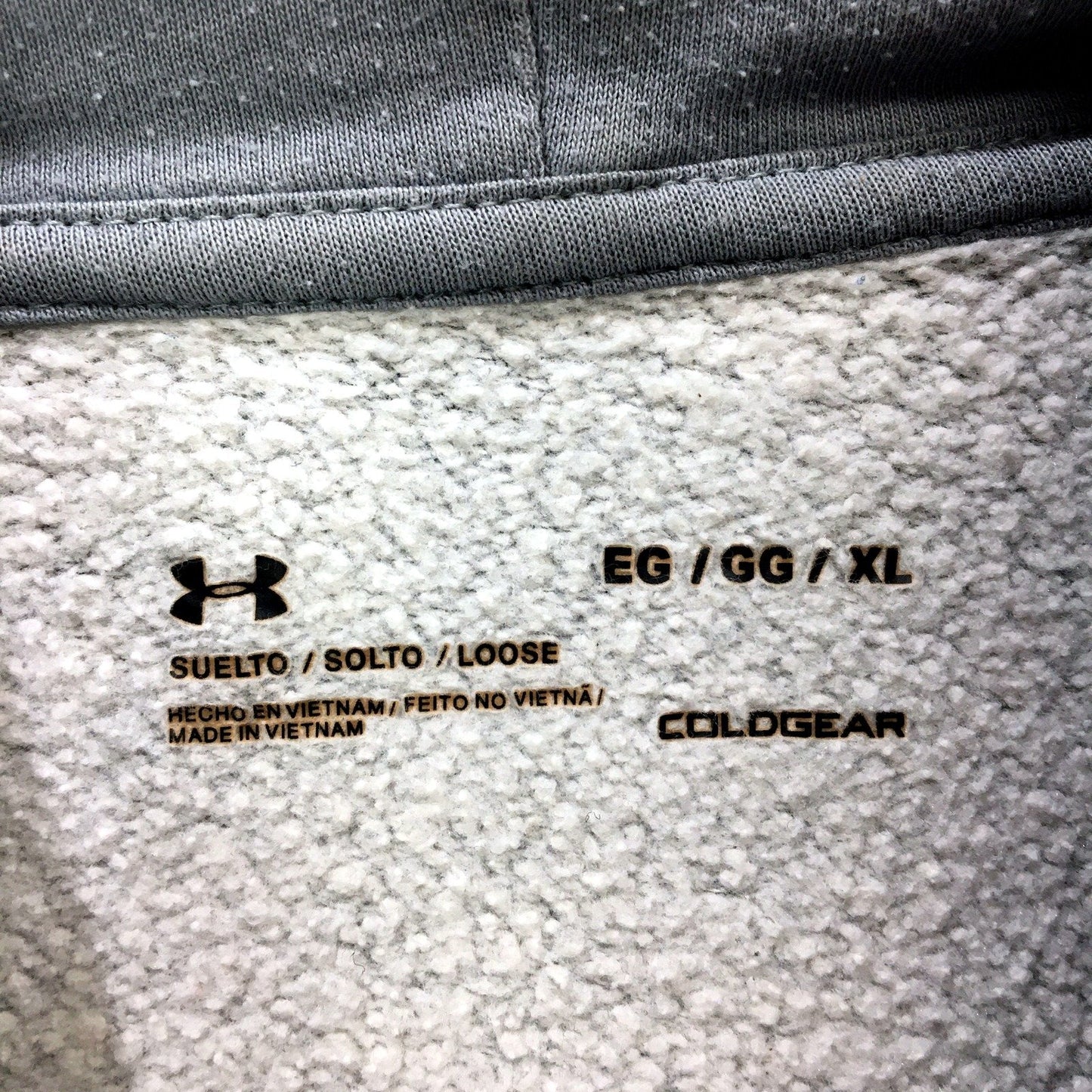 Under Armour Mens Pullover Sweatshirt Hooded Comfortable Casual Gray Size XL