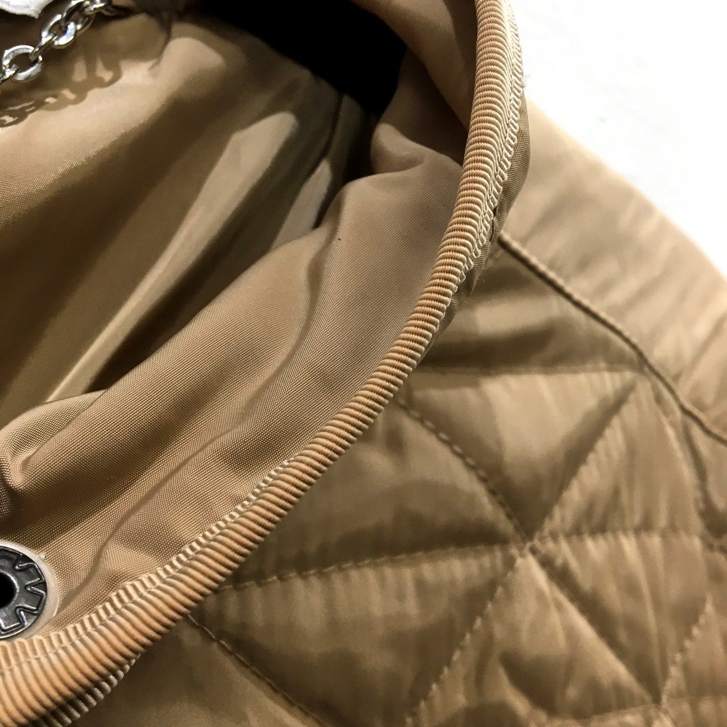 W-Lane Womens Quilted Jacket by - Tan, Comfortable, Warm Polyester, Size 10