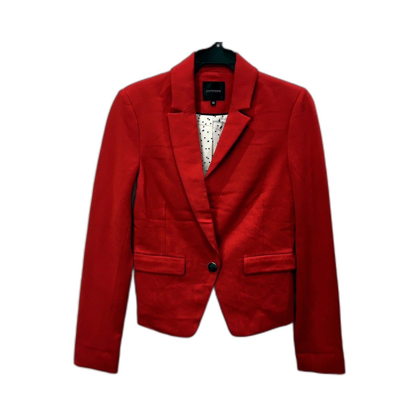 Portmans Womens Peplum Blazer in Red - Size 10 Tailored Jacket