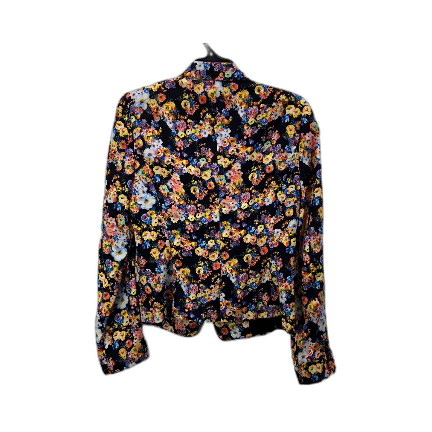 Zara Womens Floral Print Blazer Comfortable Stylish Multicolor Size Small