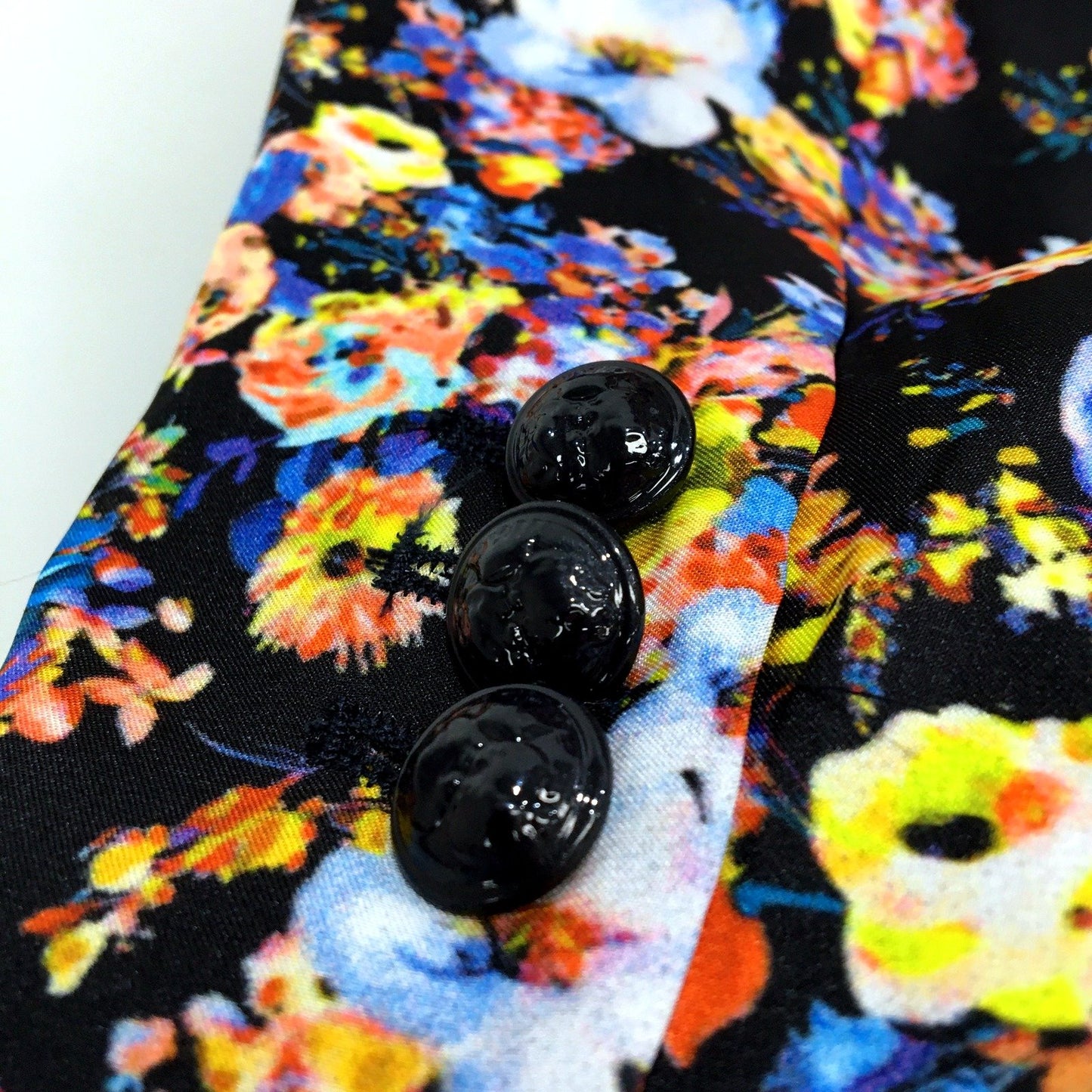 Zara Womens Floral Print Blazer Comfortable Stylish Multicolor Size Small