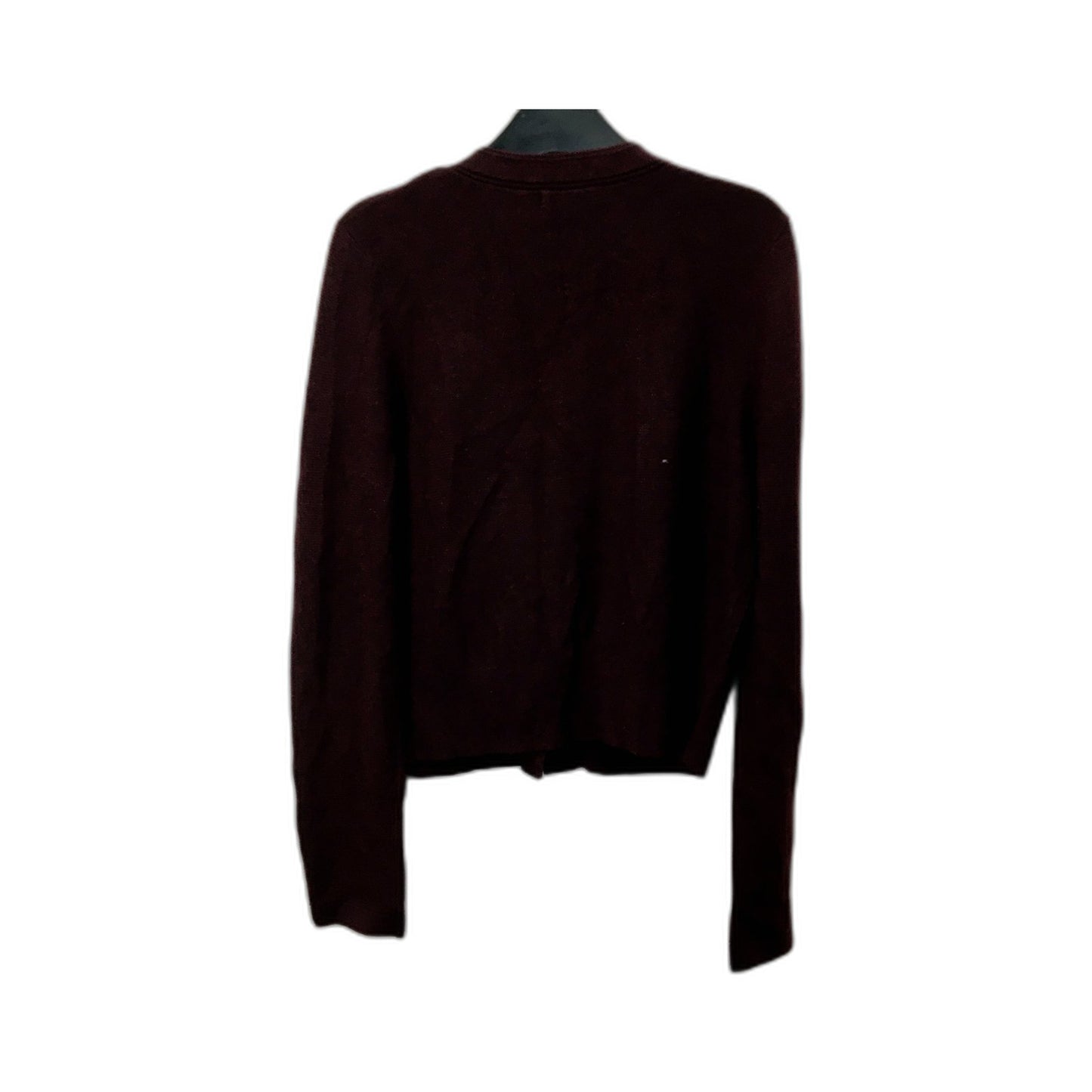 Portmans Womens Burgundy Cardigan Sweater - Soft & Comfortable Size M NEW