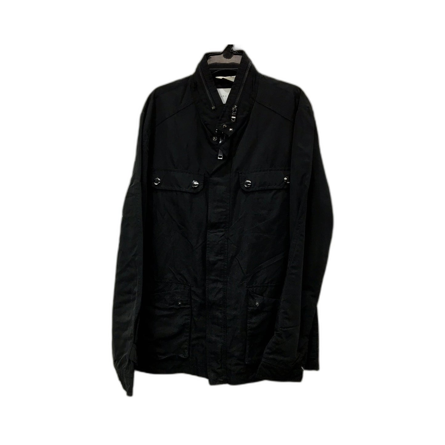 Zara Mens Lightweight Casual Black Jacket | Large Size