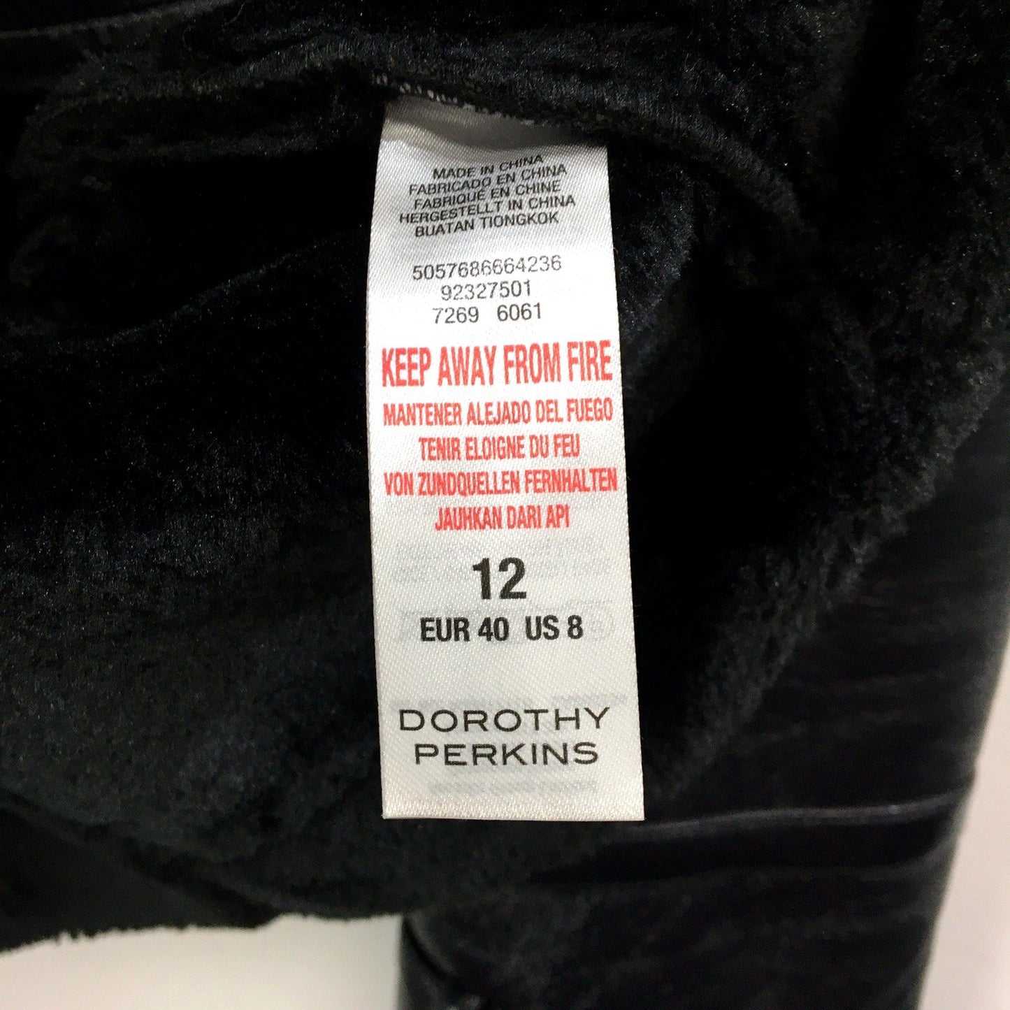 Dorothy Perkins Womens Faux Leather Moto Jacket Asymmetric Zip Black Size 12