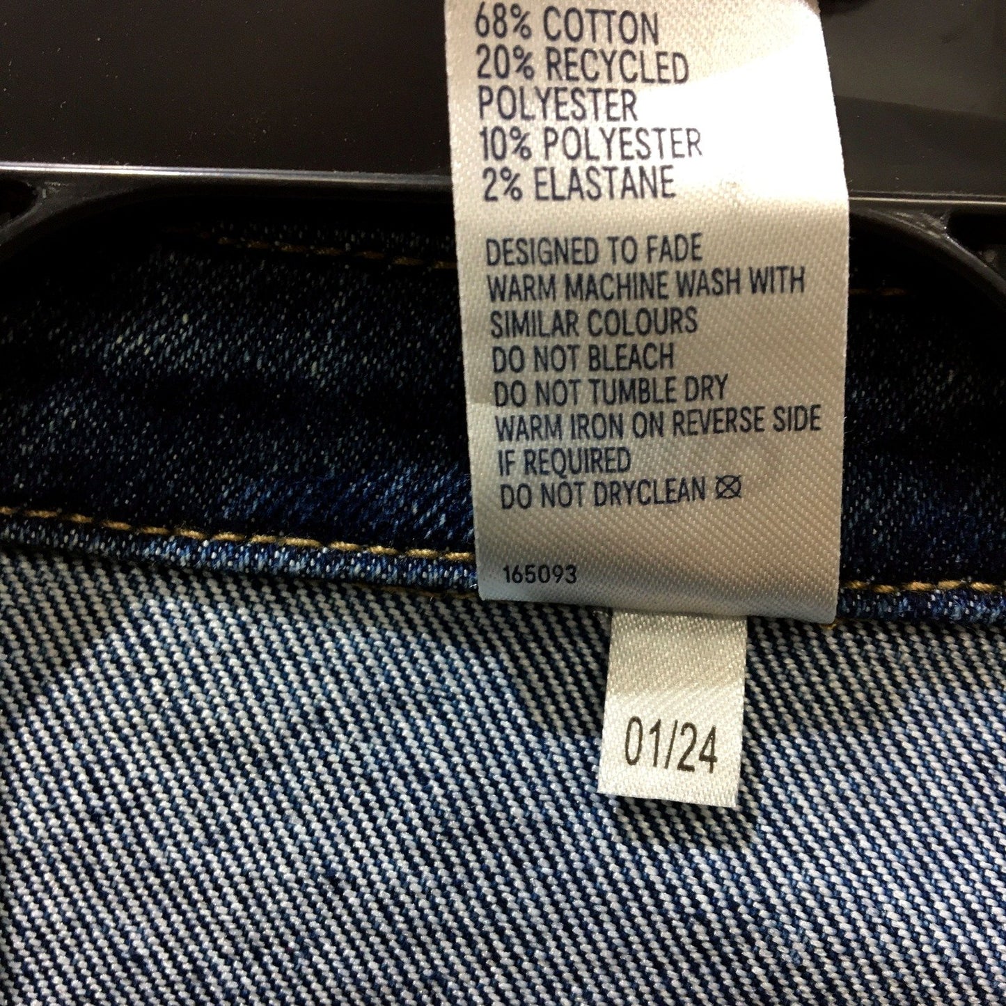 Anko Womens Faded Dark Blue Denim Jacket for Size 12