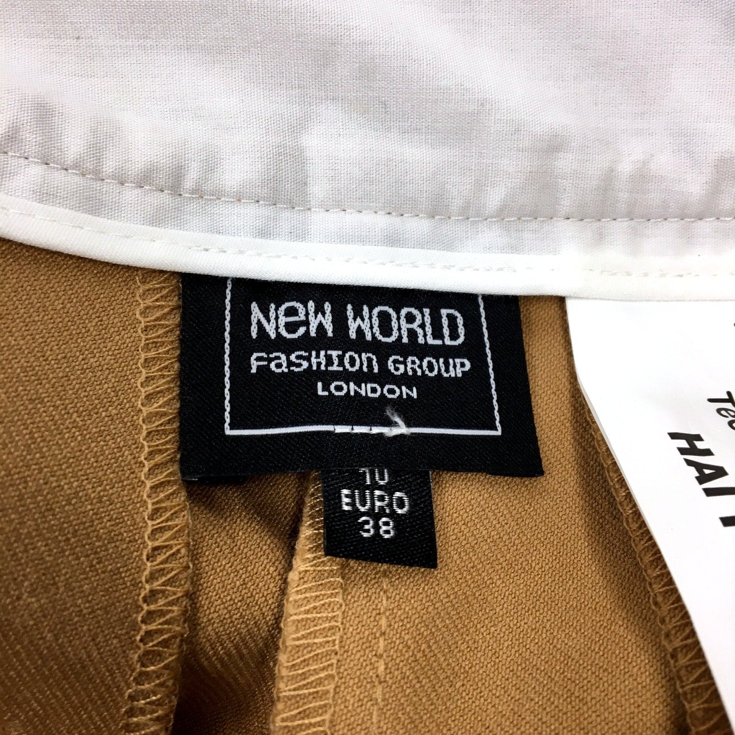 New World Fashion Group Womens Camel Trousers by - Size 10 NEW