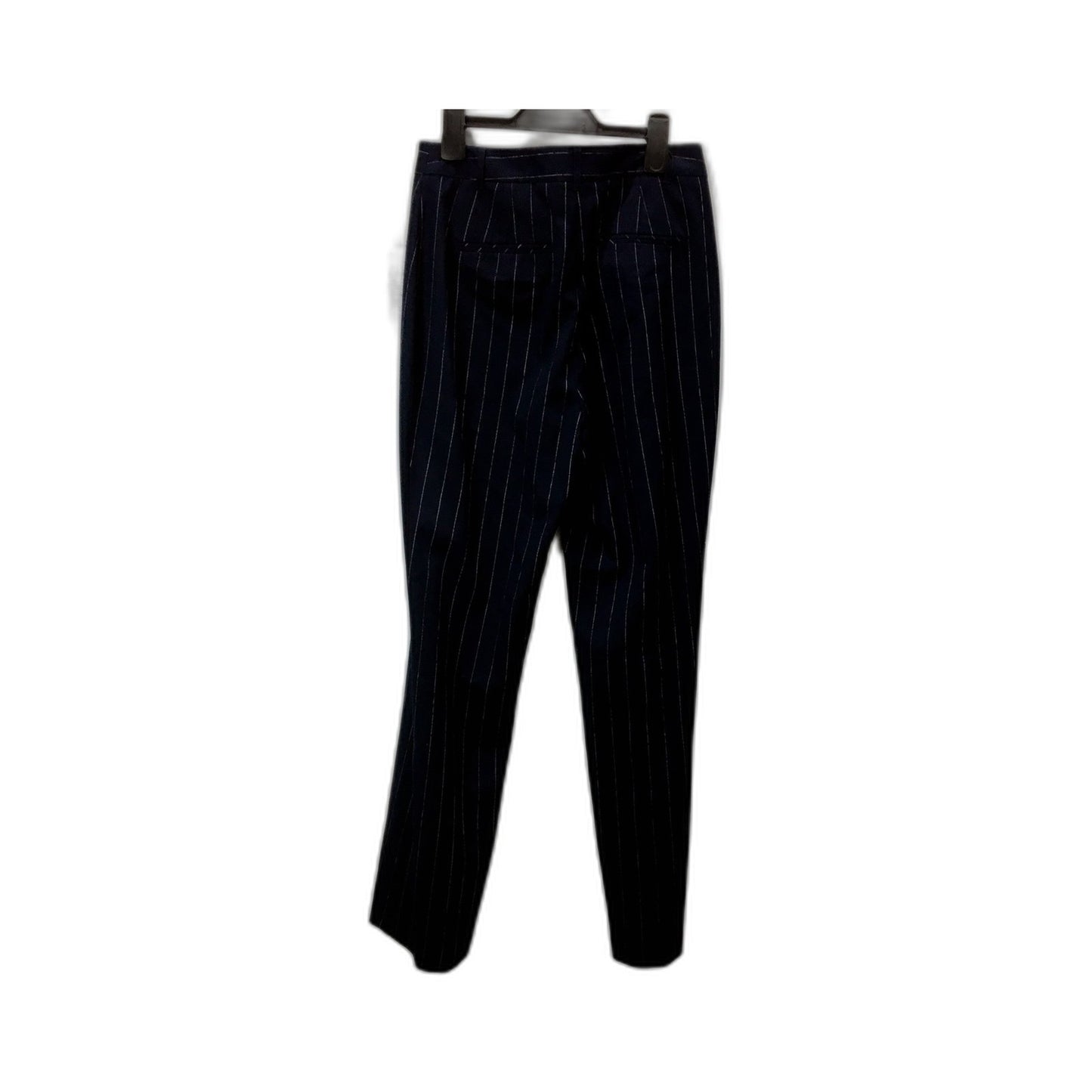 New World Fashion Group Womens Navy Pinstriped Trousers by , Size 10 NEW