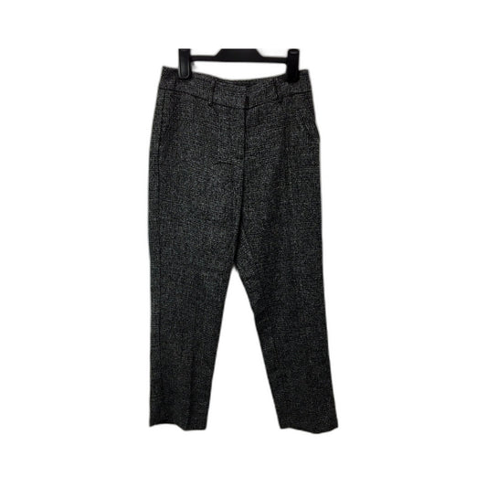 Forecast Womens Textured Trousers Comfortable Black and White Pants Size 8