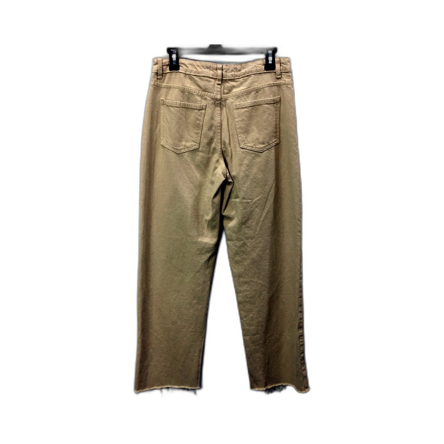 Supre Womens Cropped Jeans Cropped Distressed Beige Jeans - Size 10