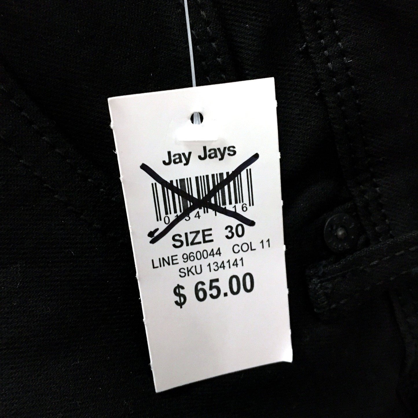 Jay Jays Slim Ripped Shorts Mens Slim Ripped Black Shorts - Size 30 NEW