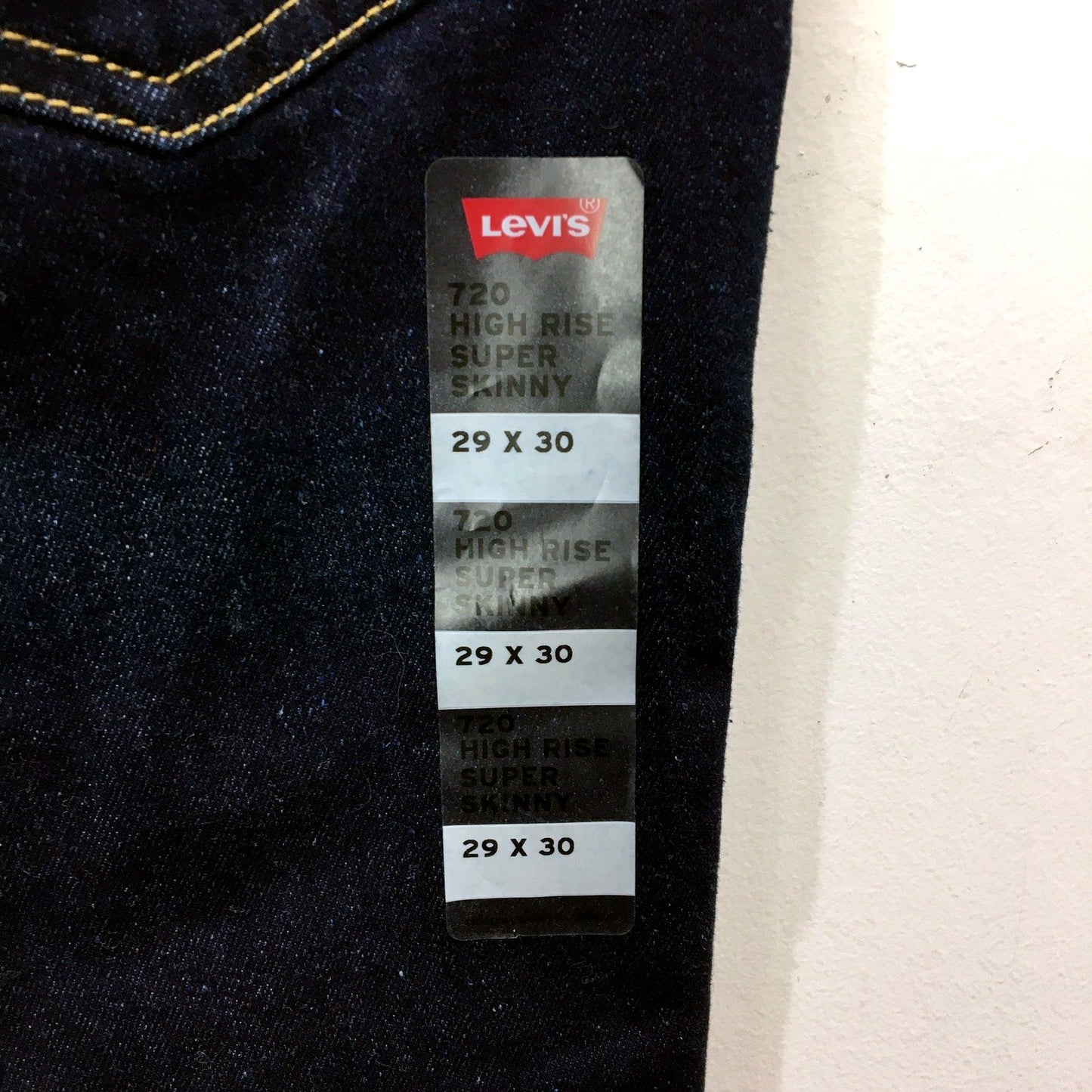 Levi's Womens High Rise Super Skinny Jeans 720 High Rise Super Skinny Dark NEW