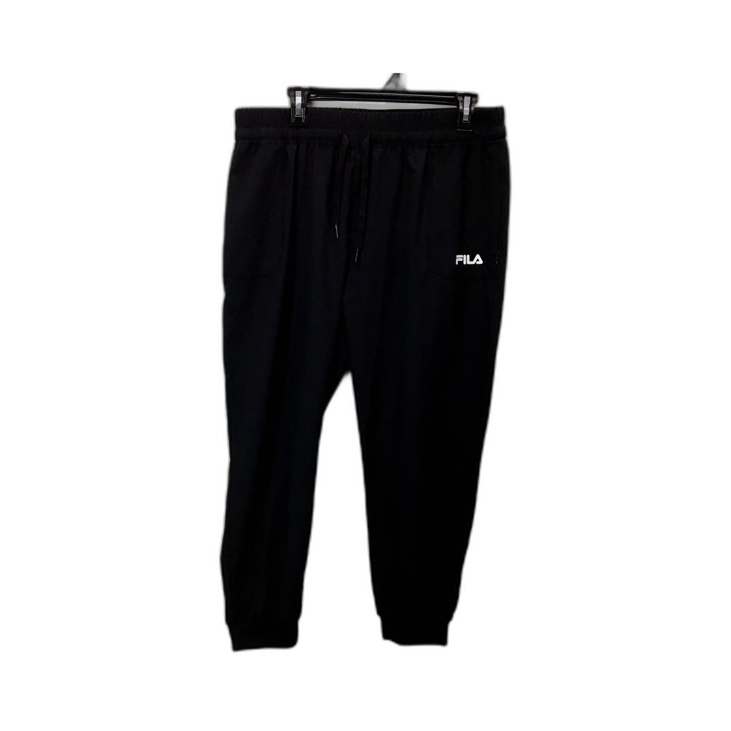 Fila Womens Black Sweatpants - Soft, Comfortable Joggers in Size 14