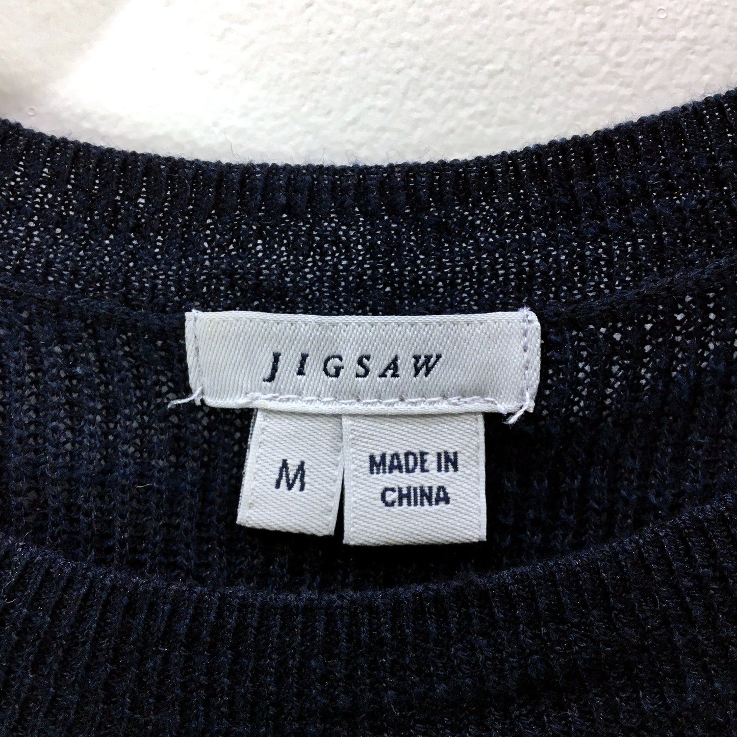 Jigsaw Womens Sleeveless Navy Layered Silk Slip Linen Cotton Blend Top Sz M