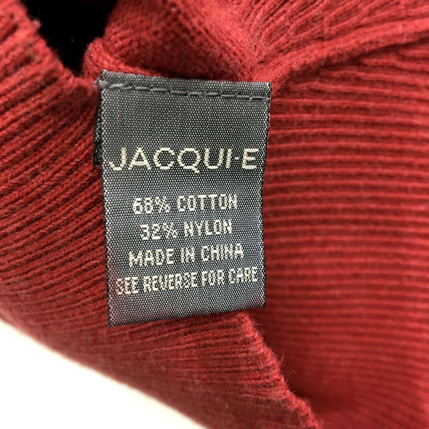 Jacquie Womens Tank Sweater Vest Red Soft Comfortable Cotton Blend Size XS