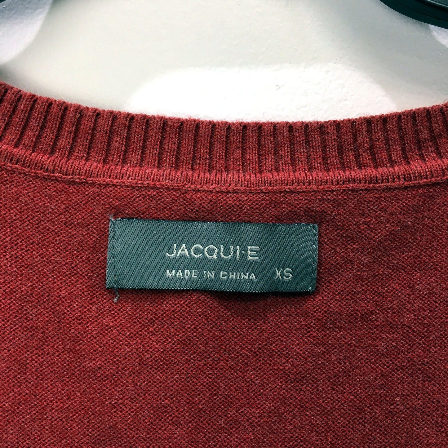 Jacquie Womens Tank Sweater Vest Red Soft Comfortable Cotton Blend Size XS