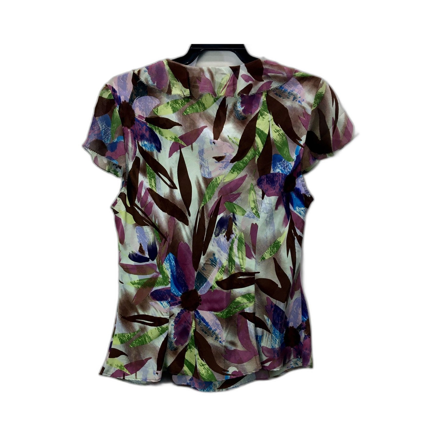 Anthea Crawford Womens Floral Print Multicolor Blouse Size 14