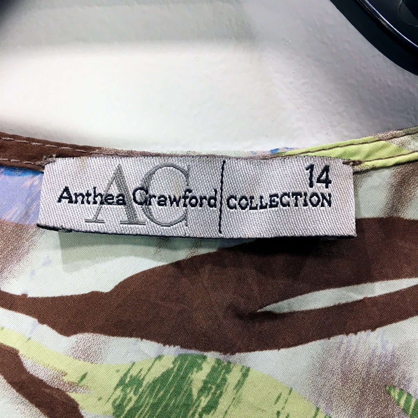 Anthea Crawford Womens Floral Print Multicolor Blouse Size 14