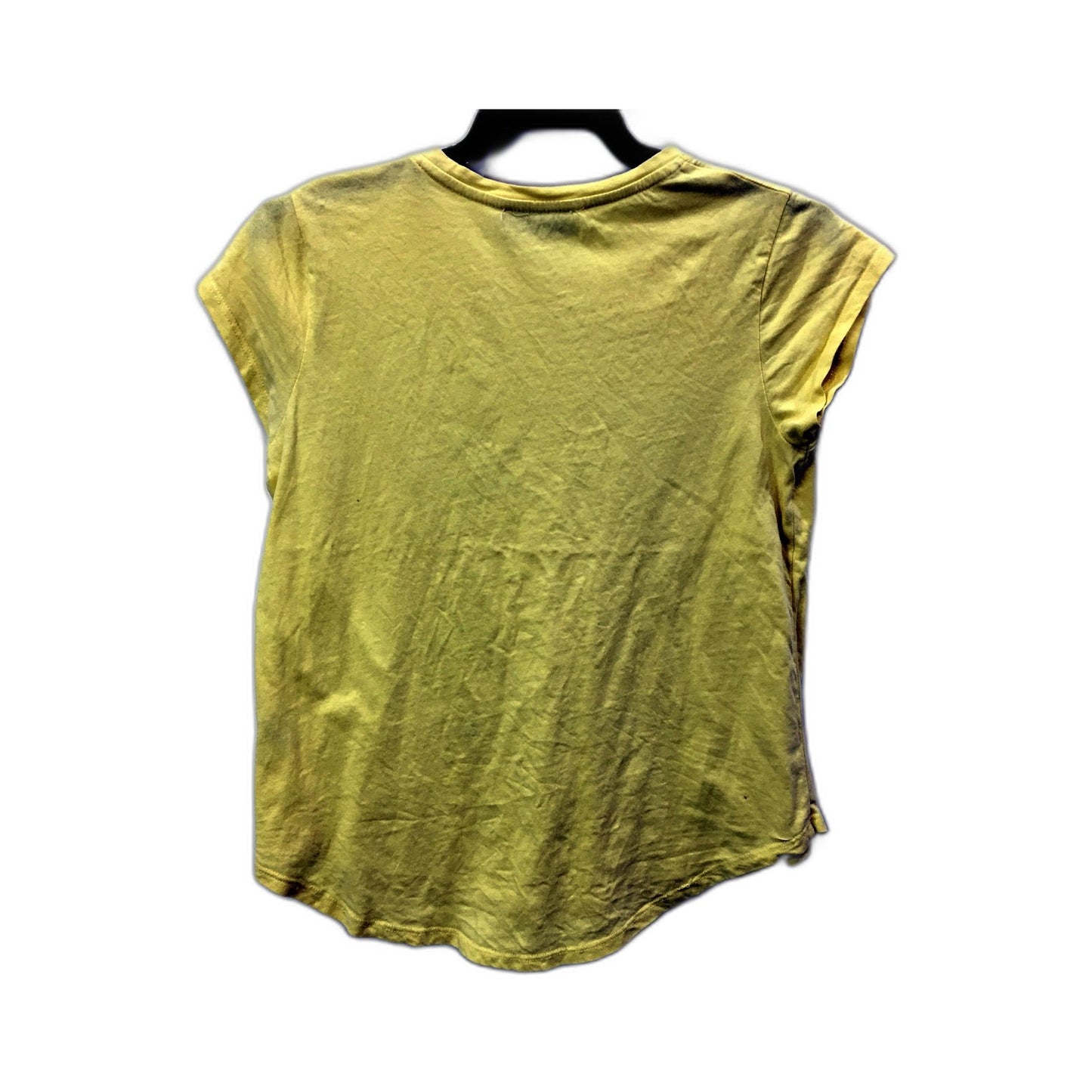Decjuba Kids Girls Soft Cotton Yellow Graphic T-Shirt for Small Size