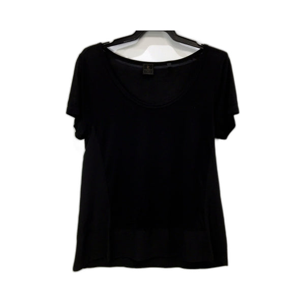 David Lawrence Womens Modal T-Shirt - Comfortable Black Tee in Medium Size