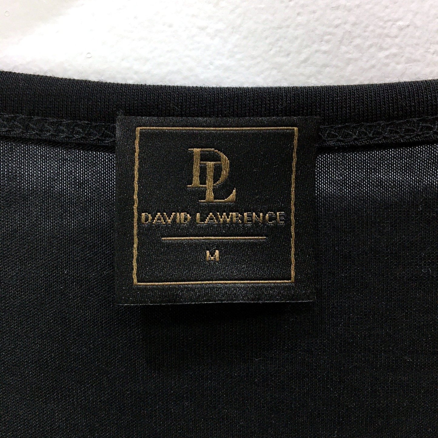 David Lawrence Womens Modal T-Shirt - Comfortable Black Tee in Medium Size