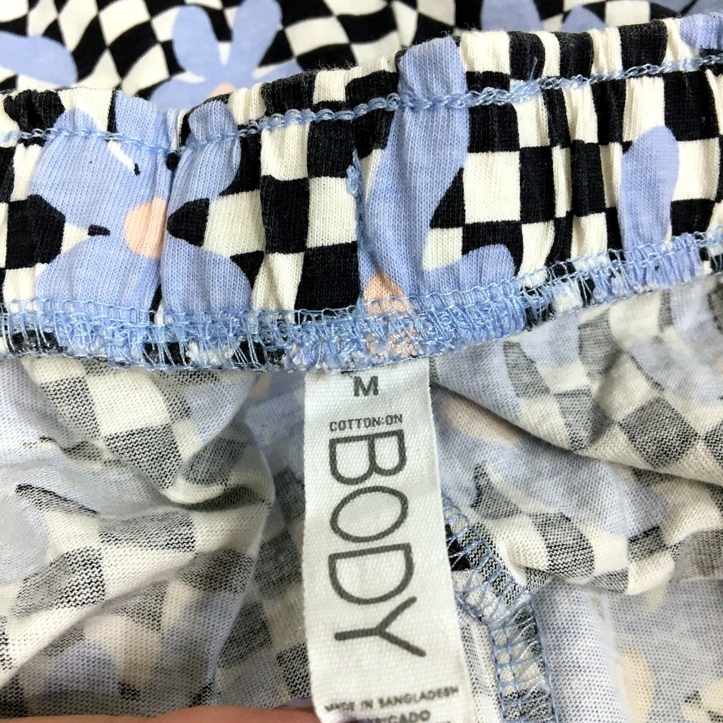 Cotton On Body Womens Sleep Shorts Plaid Checkered Multi Color Size M