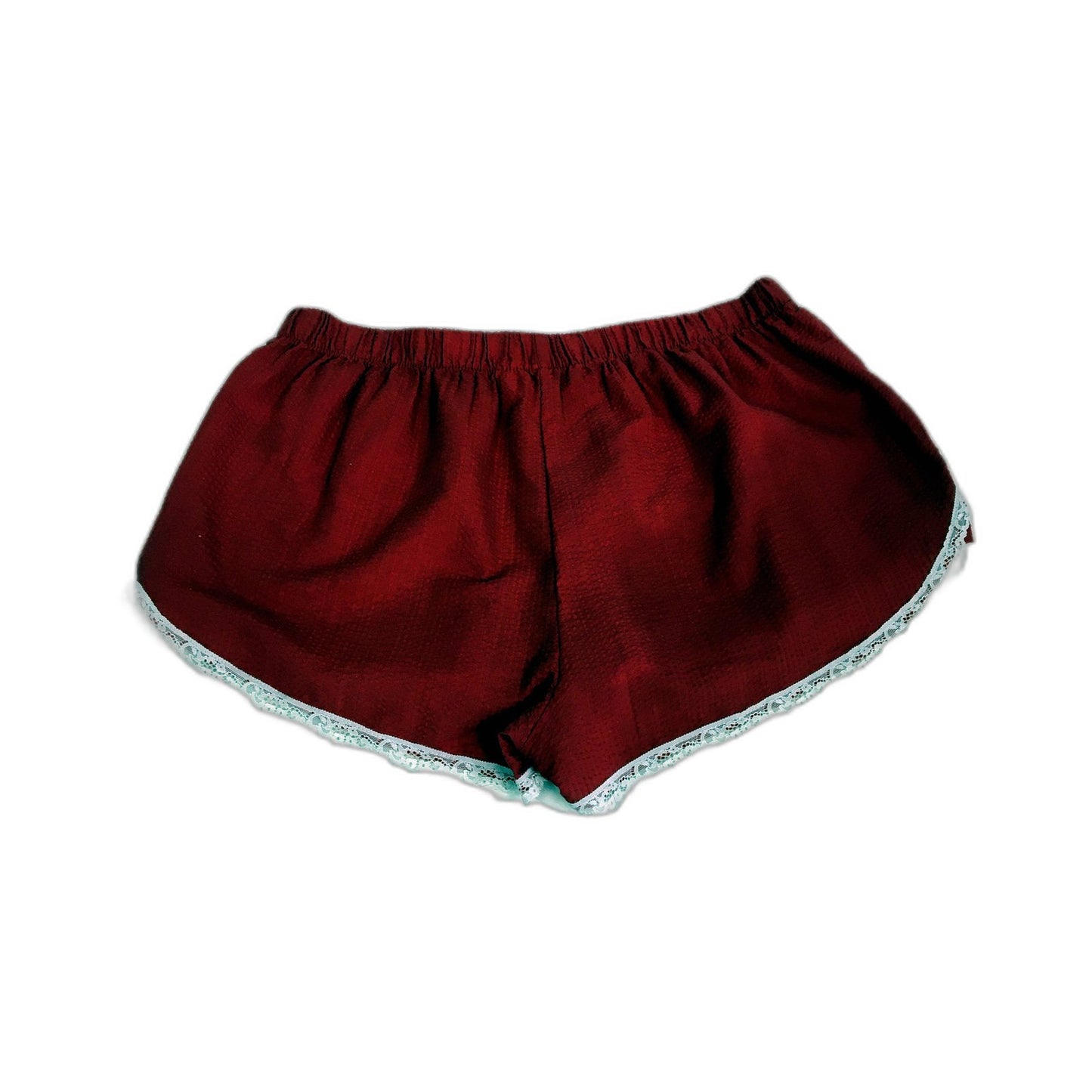 Cotton On Womens Sleep Shorts with Lace Trim in Comfortable Red, Size Small NEW
