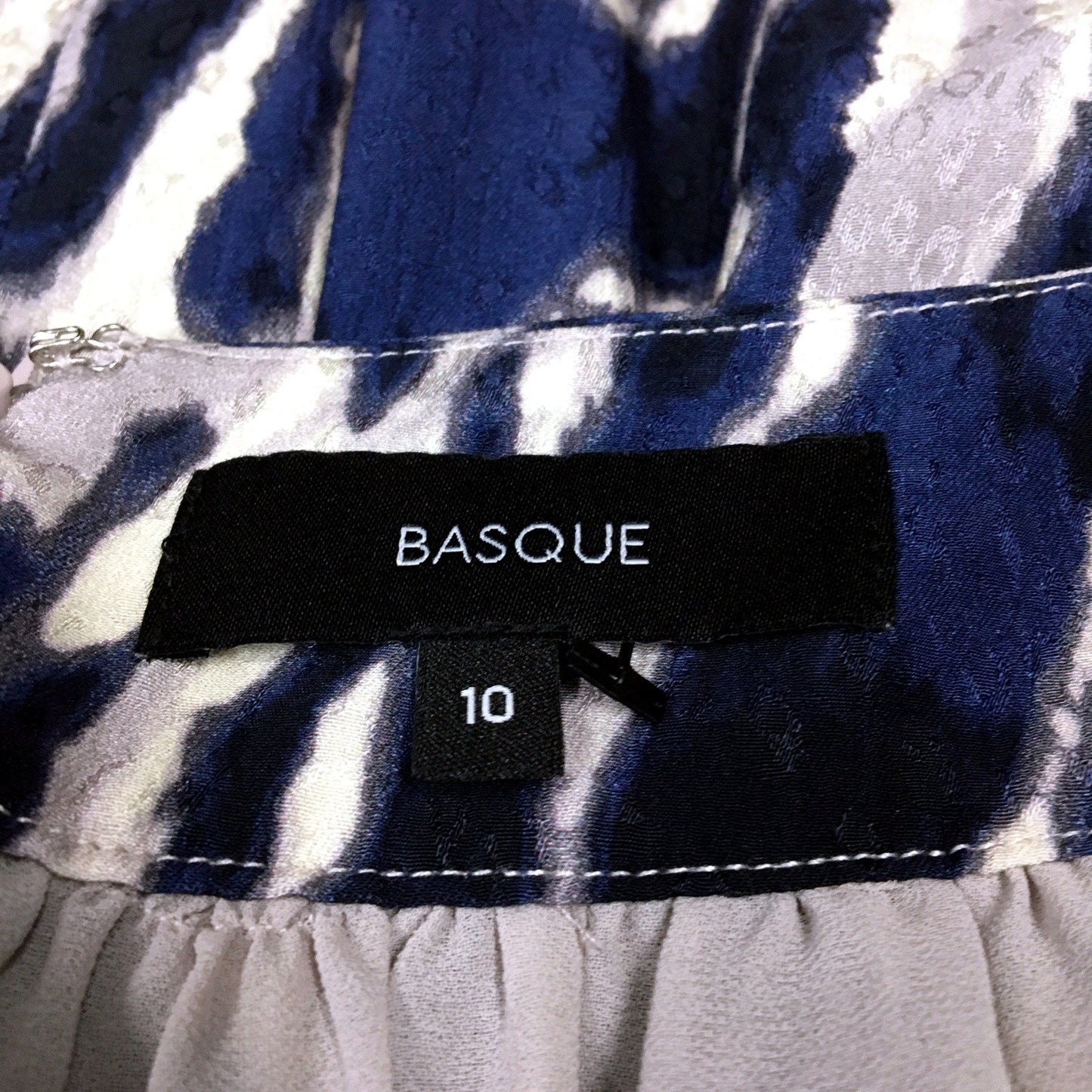 Basque Womens Midi Skirt Pleated Elastic Waist Multi Color Size 10 NEW