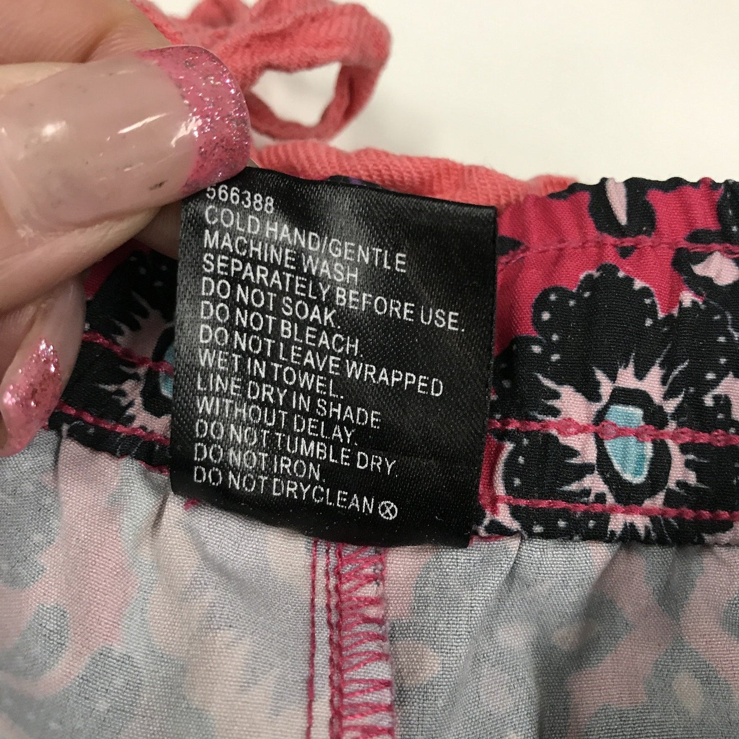 Edited Floral Patterned Elastic Waist Shorts Pink Ladies Size 10