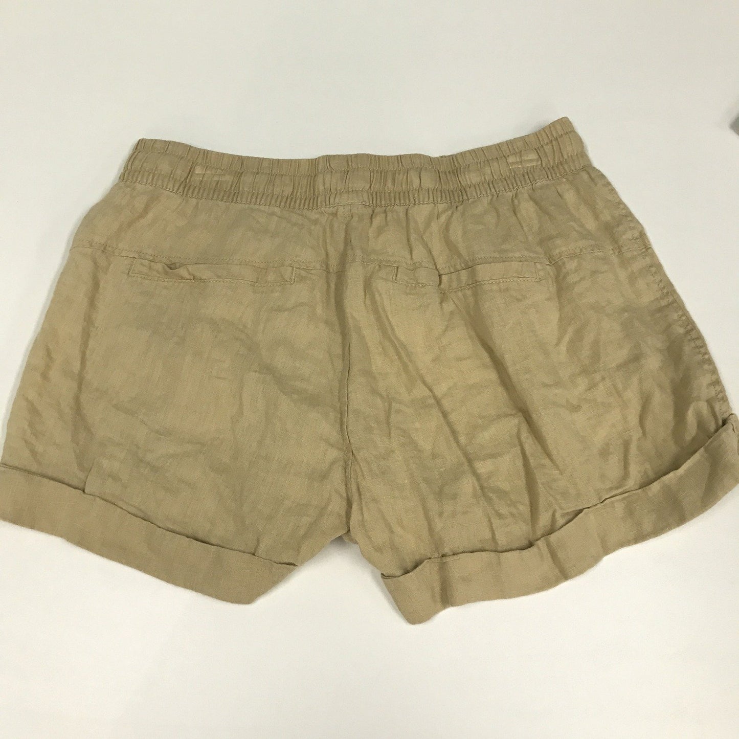 Just Jeans Women's Linen Mid Rise Tan Shorts Size 12