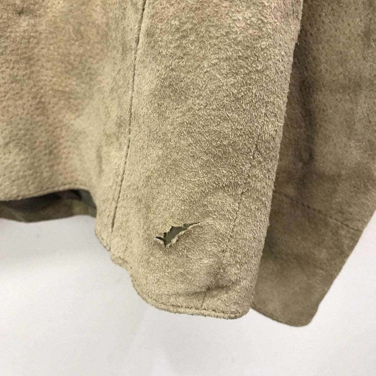 Roger David Suede Jacket Men's Distressed Worn Tan Size Medium