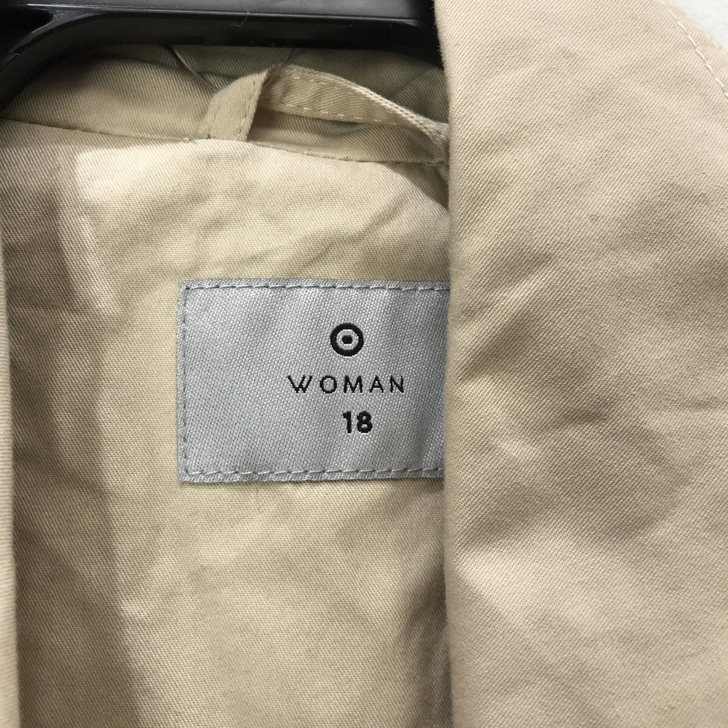 Target Beige Lightweight Breathable Versatile Trench Coat for Women Size 18 NEW