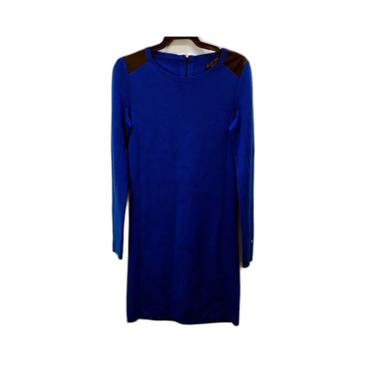 Armani Exchange Womens Blue Long Sleeve Dress Comfortable Knit Top Size Small