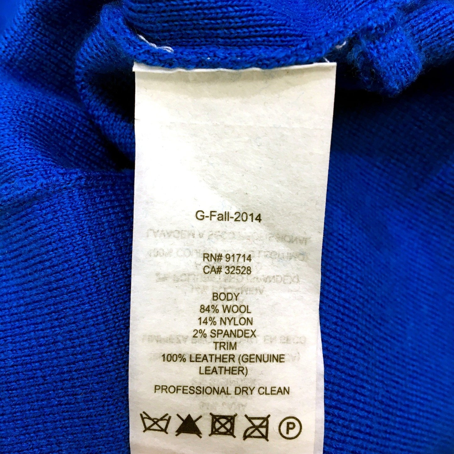 Armani Exchange Womens Blue Long Sleeve Dress Comfortable Knit Top Size Small
