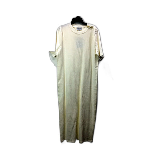 Piper Womens Organic Cotton Jersey Pullover Dress in Cream, Size S NEW