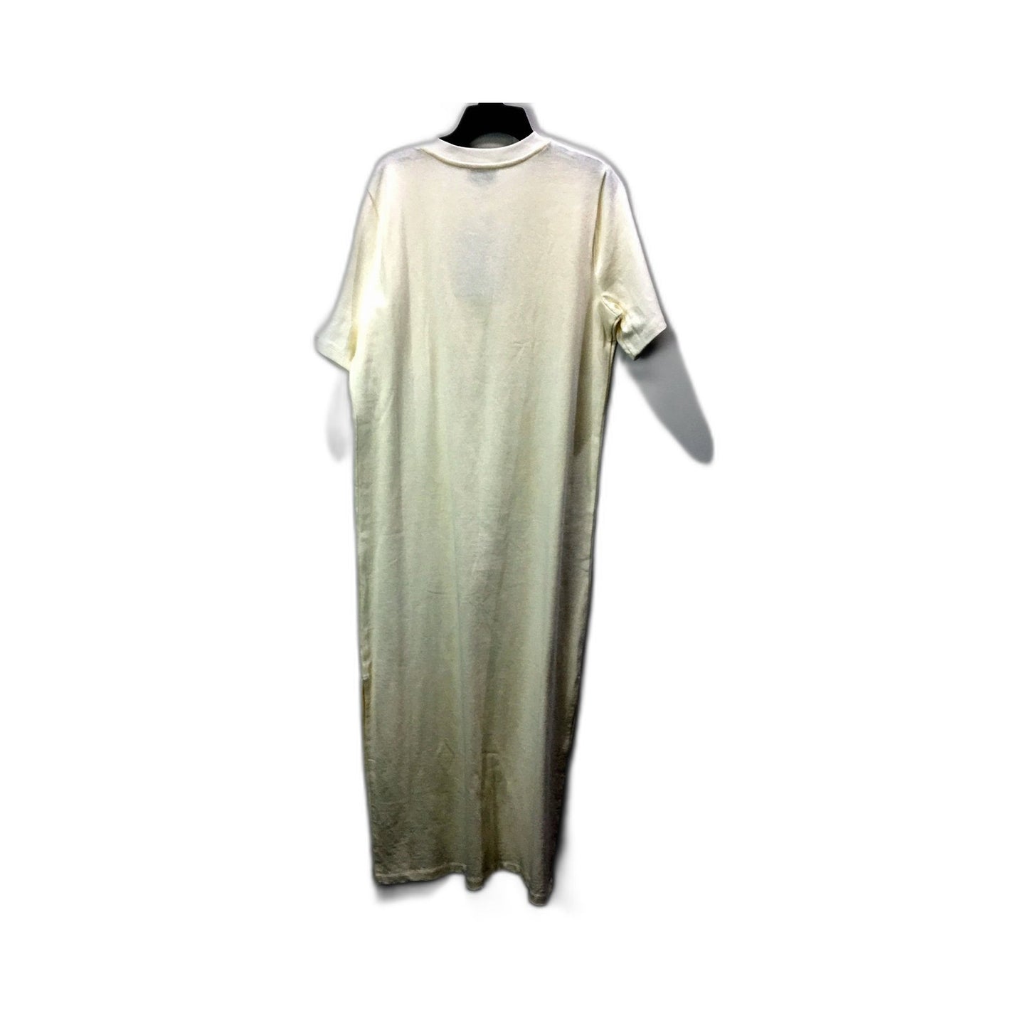 Piper Womens Organic Cotton Jersey Pullover Dress in Cream, Size S NEW