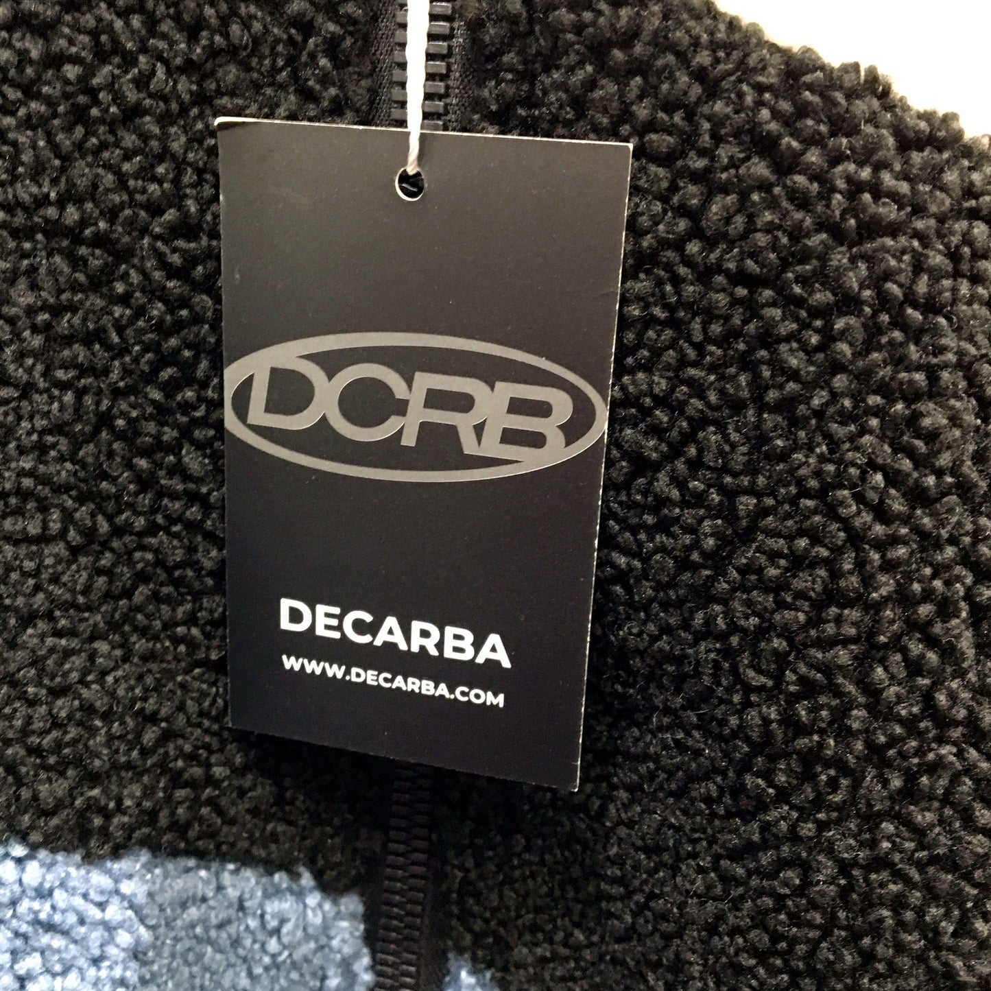 Decarba Unisex Colorblock Zip-Up Jacket Fleece Fuzzy Warm Multi Color Size L NEW
