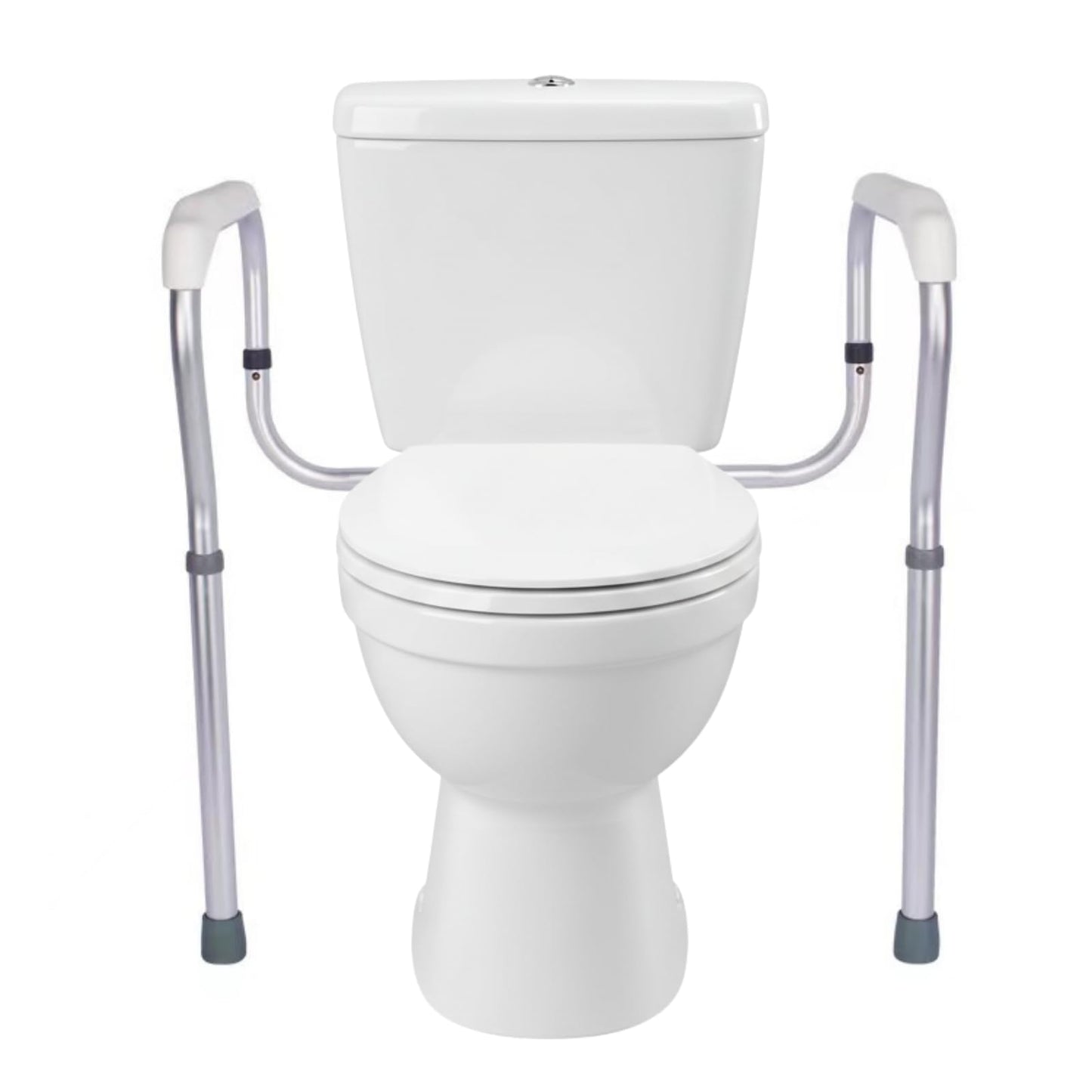 Adjustable Toilet Safety Rails for Elderly with Easy DIY Installation - NEW