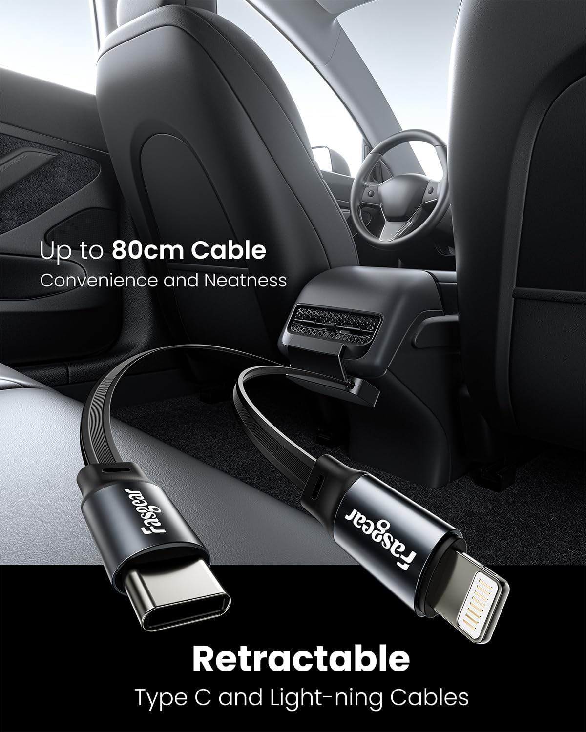 Fasgear Rear USB Charging Hub Docking Station for Tesla Model Y - DEMO