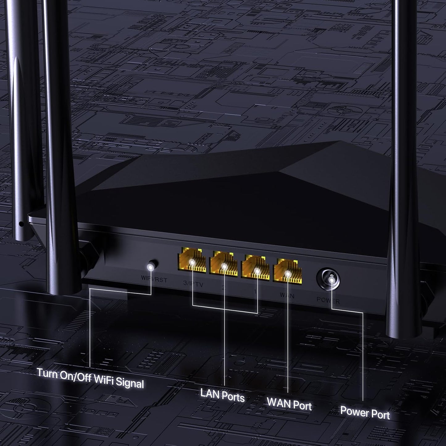 Tenda AC1200 Routers Dual Band Wireless Internet Router 4 x 100Mbps Fast NEW
