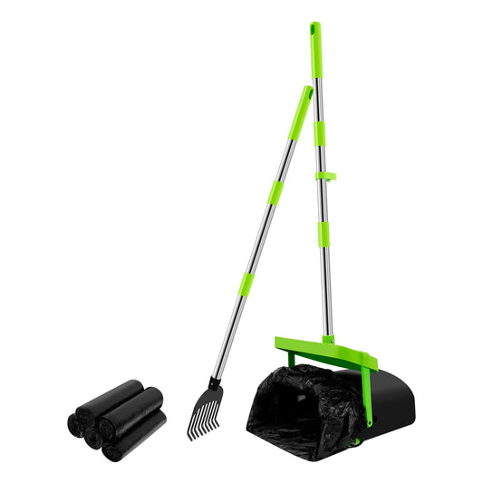 Adjustable Ergonomic Dog Poop Scooper Set with Demonstration - Pooper DEMO