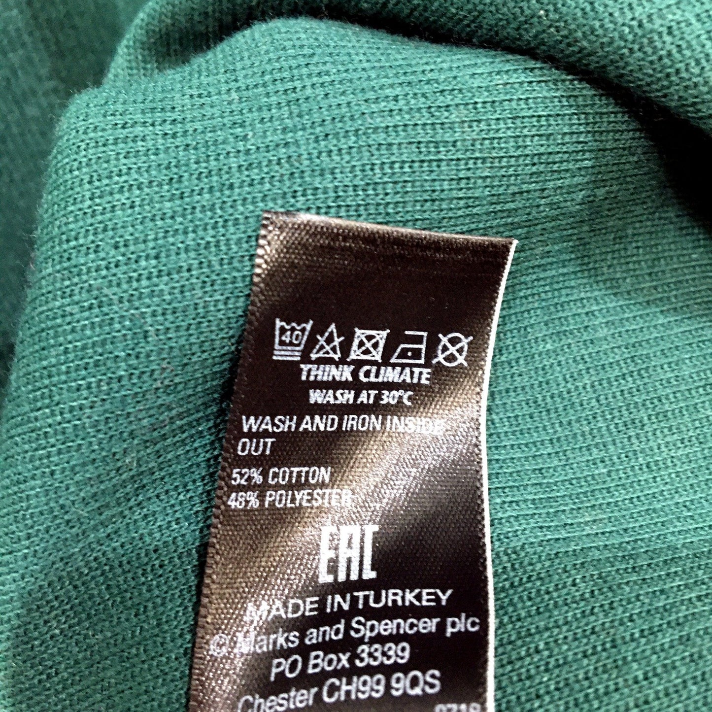 M&S Collection Womens Bottle Green Pullover Dress with Long Sleeves, Size 14