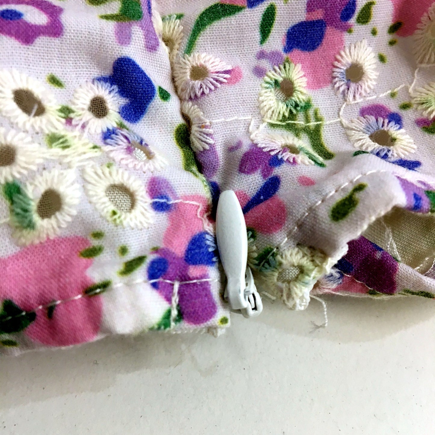 Ghanda Womens Floral Print Ruffle Sleeve Blouse with Elastic Waist, Size M