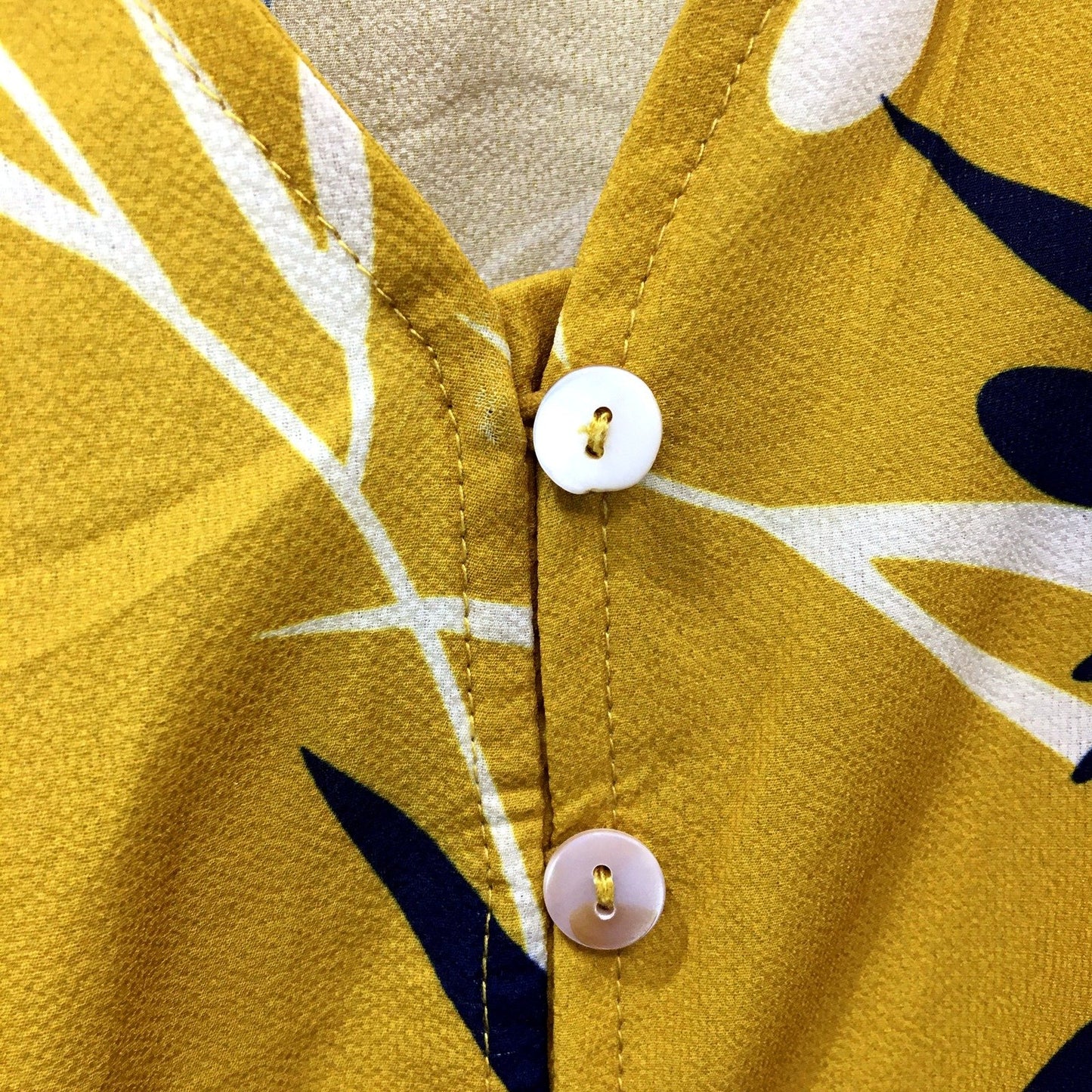 Corraine Womens Floral Print Belted Dress Navy Blue and Yellow Size 16