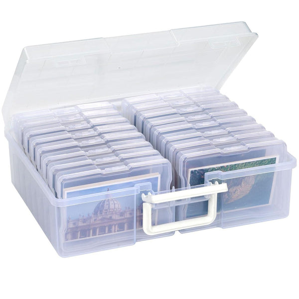 JicoDirect Photo Accessories Storage Box Clear 4x6 with 16 Inner Cases NEW
