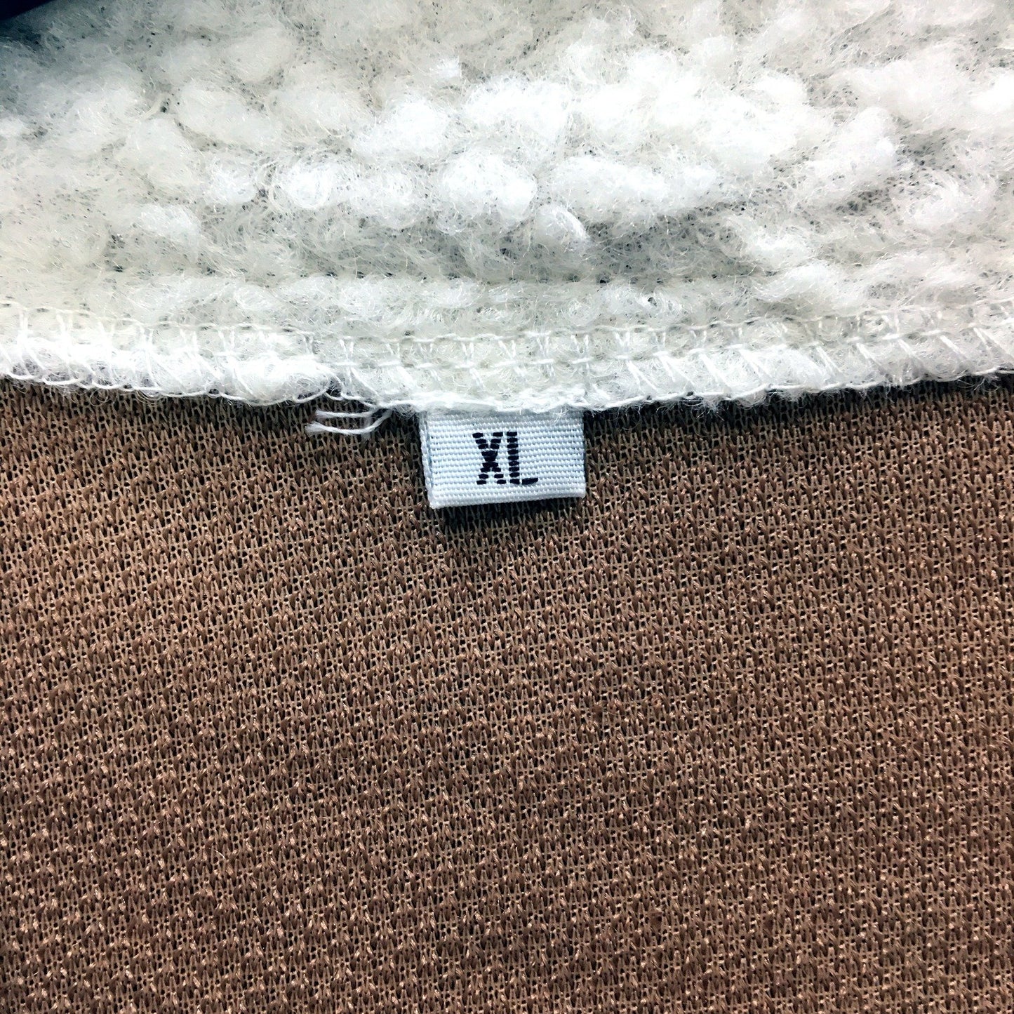 Carhartt Mens Pullover Jumper Sherpa Lined Geometric Print Brown Size XL